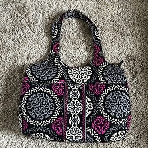 Vera Bradley 3 Compartment Tote Canterbury Magenta